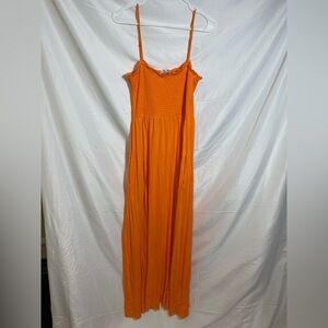 Fashion Nova Bright Orange Maxi Dress